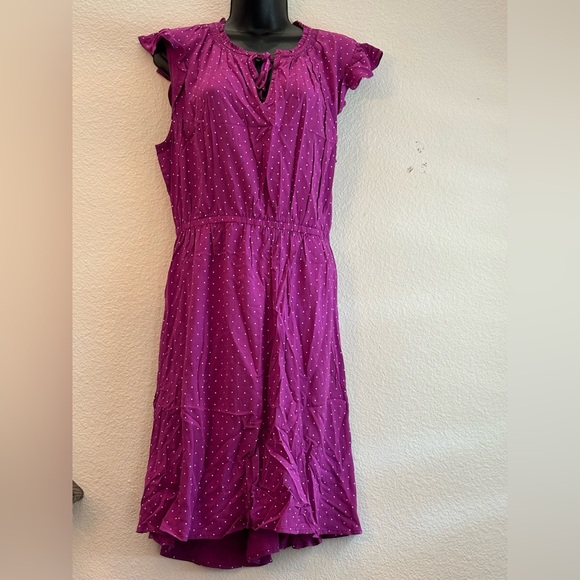 Old Navy Violet Polka Dot Dress - Picture 1 of 4
